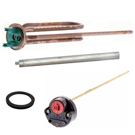 Kit de Reparación para Termo Eléctrico (Universal) | Resistencia 1500W, Ánodo, Junta y Termostato de Regulación