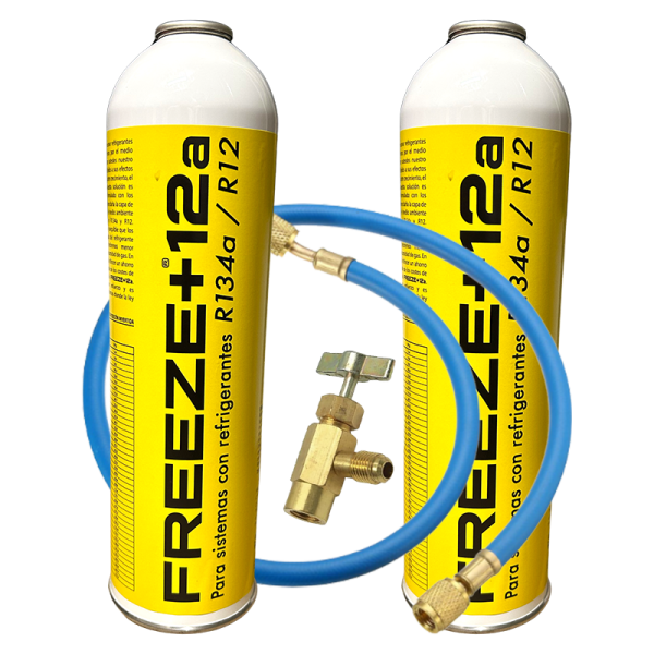 2 ENVASES GAS ORGÁNICO ECOLÓGICO FREEZE 12A SUSTITUTO R134