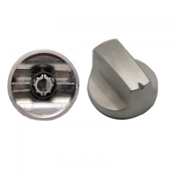 Mando Selector Vitrocerámica Teka Gris | Ø 32mm Eje 6mm | Recambio Original HA610, HE510, VTCM | Código 61004111