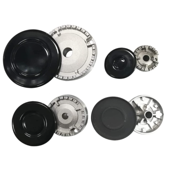 Juego 4 Quemadores y Tapetas Sabaf | 100mm, 2x 75mm, 55mm | Kit Universal para Balay, Bosch, Fagor, Teka, Edesa