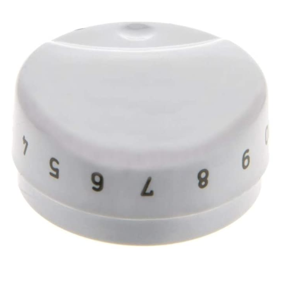 Mando Selector para Vitrocerámica Teka HT510ME | 12 Posiciones (0-12), Código Original 61004037, Blanco