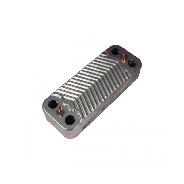 Intercambiador de Placas para Calderas Ariston | Modelos B5, Class, Genus | Recambio Original Ariston Código 65104333