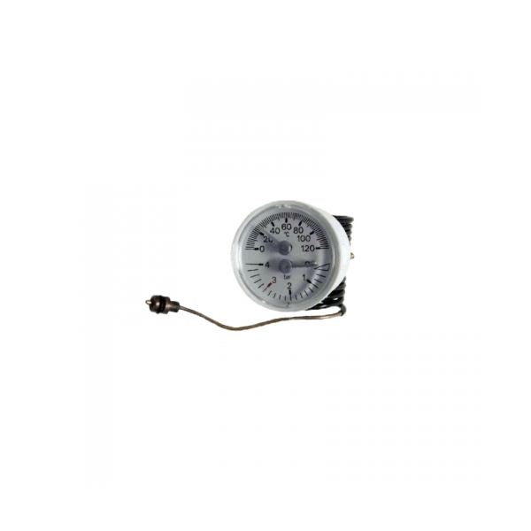 Termomanómetro de Caldera Beretta | Diámetro Ø45mm | Escala 0-4 Bar | Ref. Original 10023431 | Compatible: Superkompakt