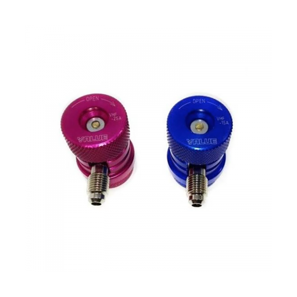Conector Rápido Aire Acondicionado R134a VHF-S1 | Lado Baja Presión 1/4" SAE | Acople Automoción Profesional